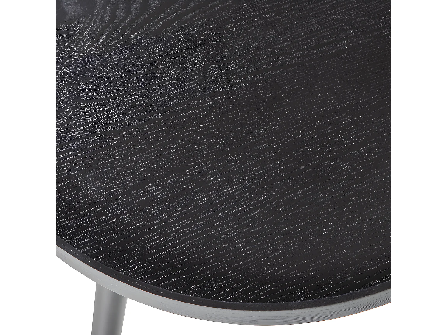 Mesa - Table d'appoint ronde bois ø60cm - Noir