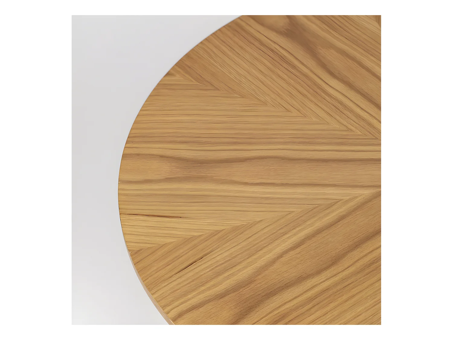 Fabio - Table basse d'appoint ronde en bois ø80cm - Bois clair