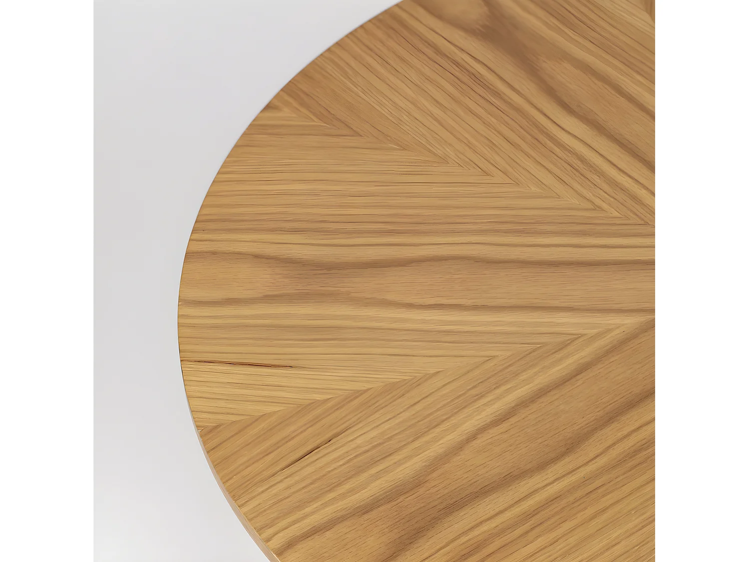 Fabio - Table basse d'appoint ronde en bois ø80cm - Bois clair