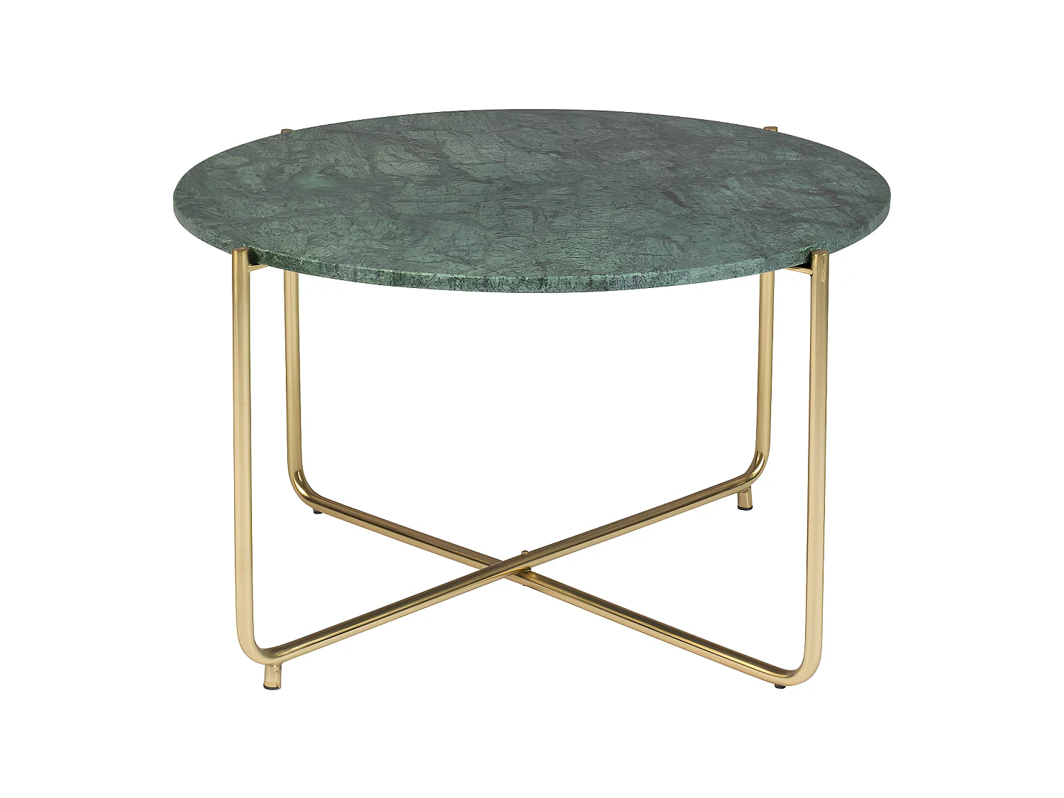 Timpa - Table basse en marbre ø70cm - Vert