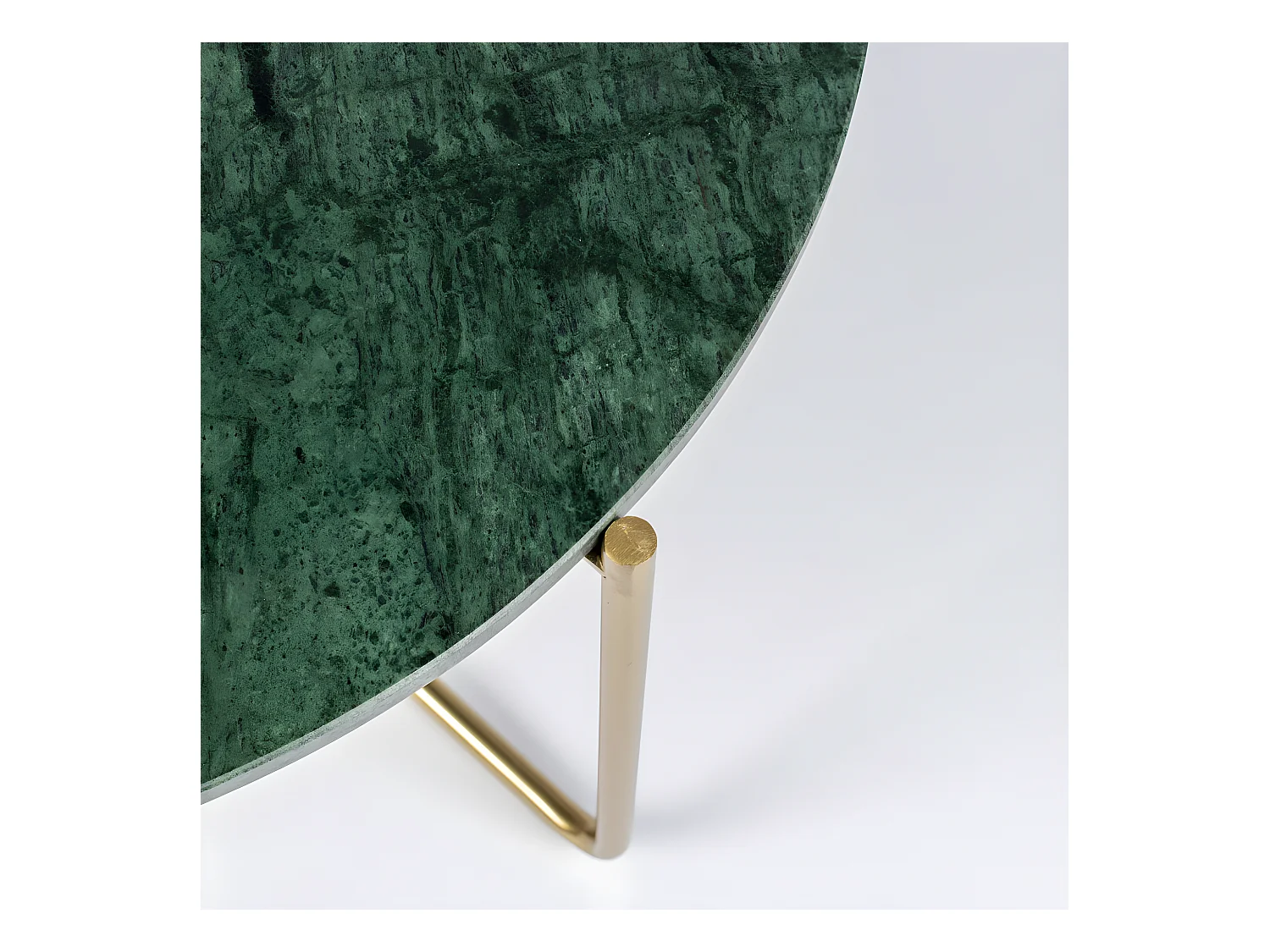 Timpa - Table basse en marbre ø70cm - Vert