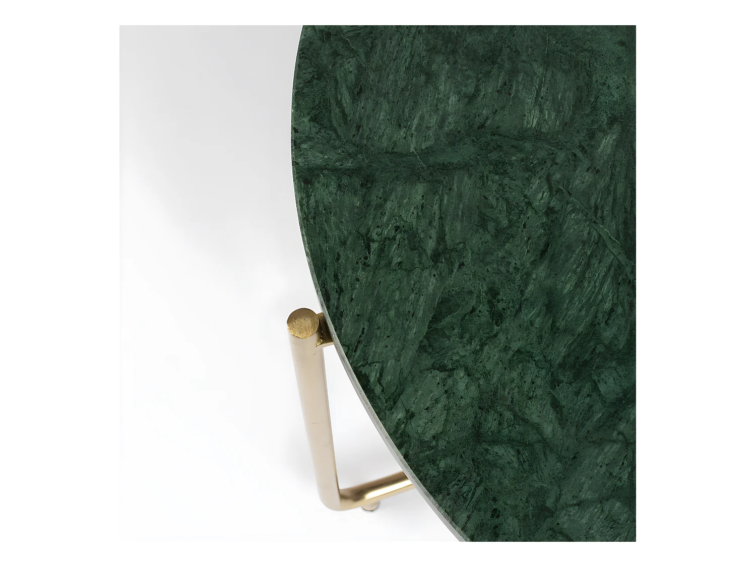 Timpa - Table basse en marbre ø70cm - Vert