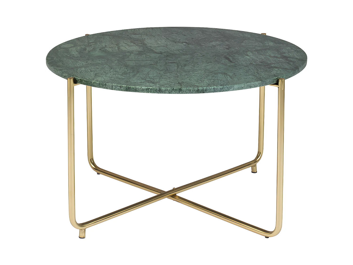 Timpa - Table basse en marbre ø70cm - Vert