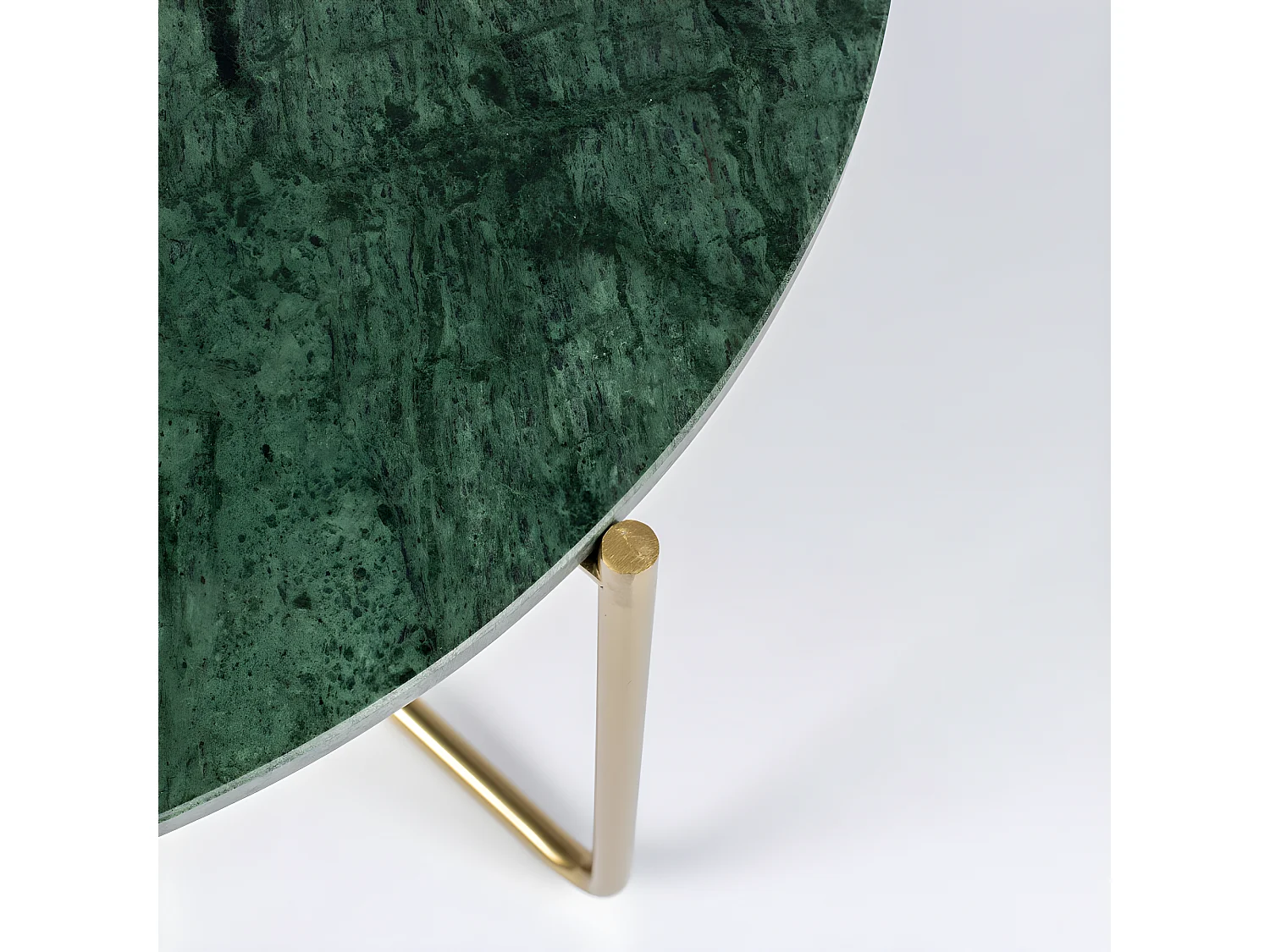 Timpa - Table basse en marbre ø70cm - Vert