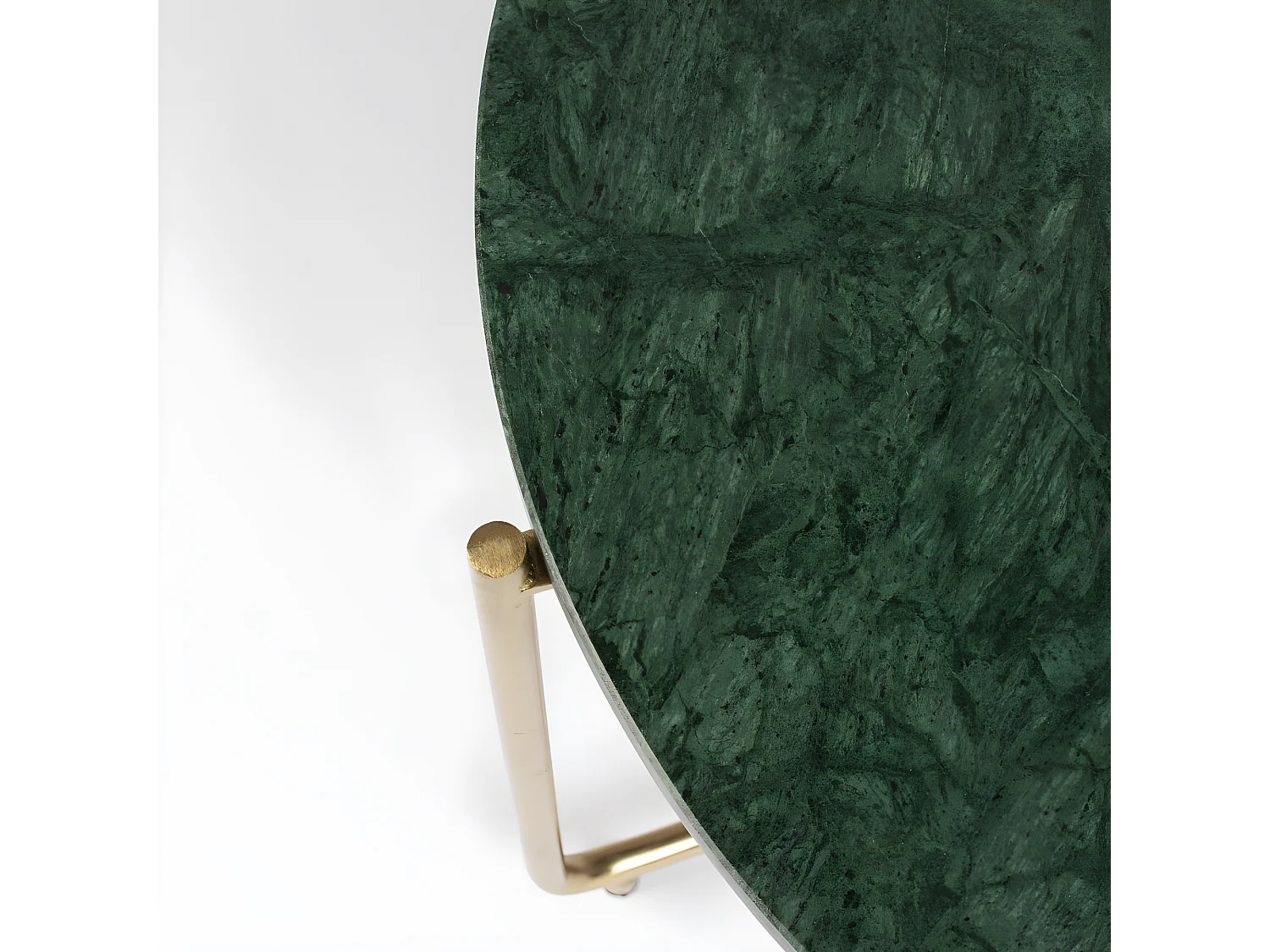 Timpa - Table basse en marbre ø70cm - Vert