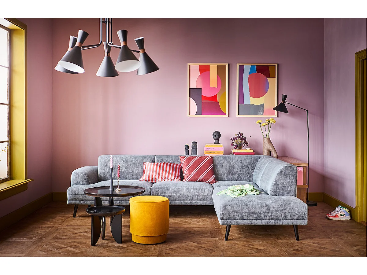 HIGH HEELS - Set de 2 tables basses rondes en bois de manguier noir