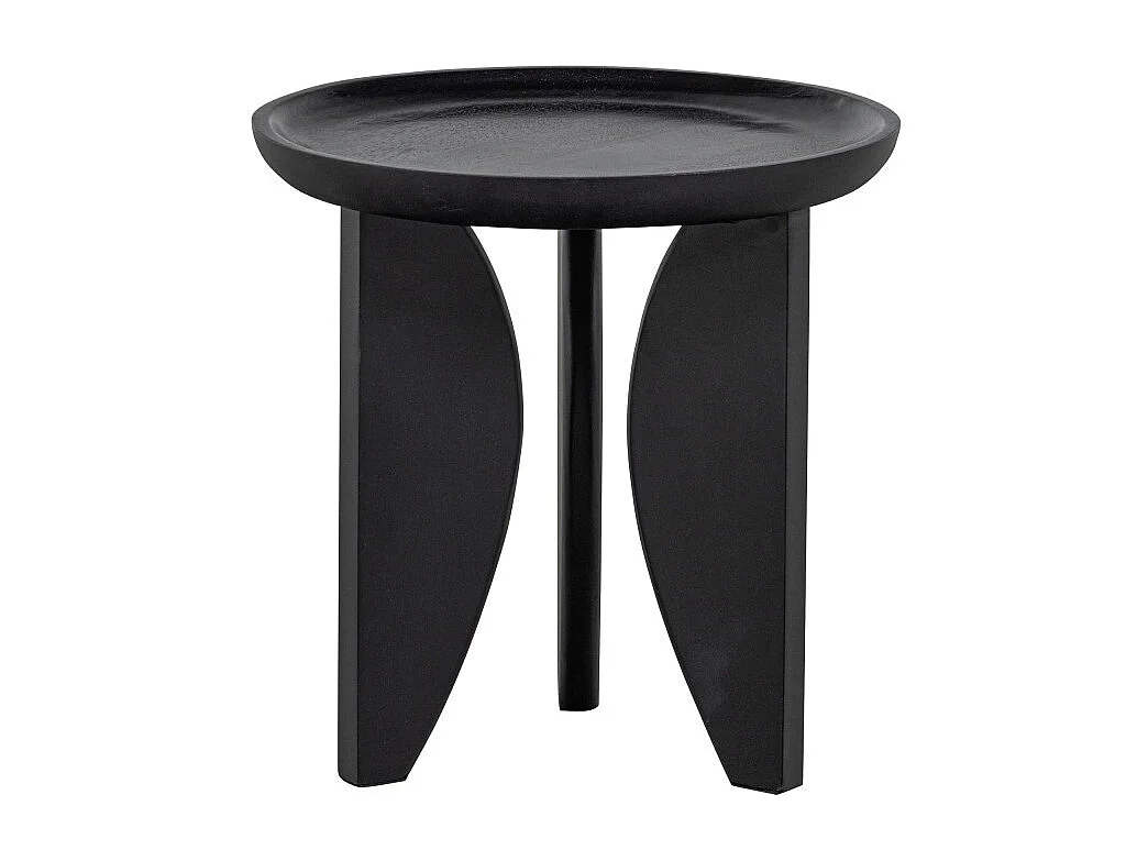 High Heels - 2 tables basses en bois de manguier ø40/ø70cm - Noir