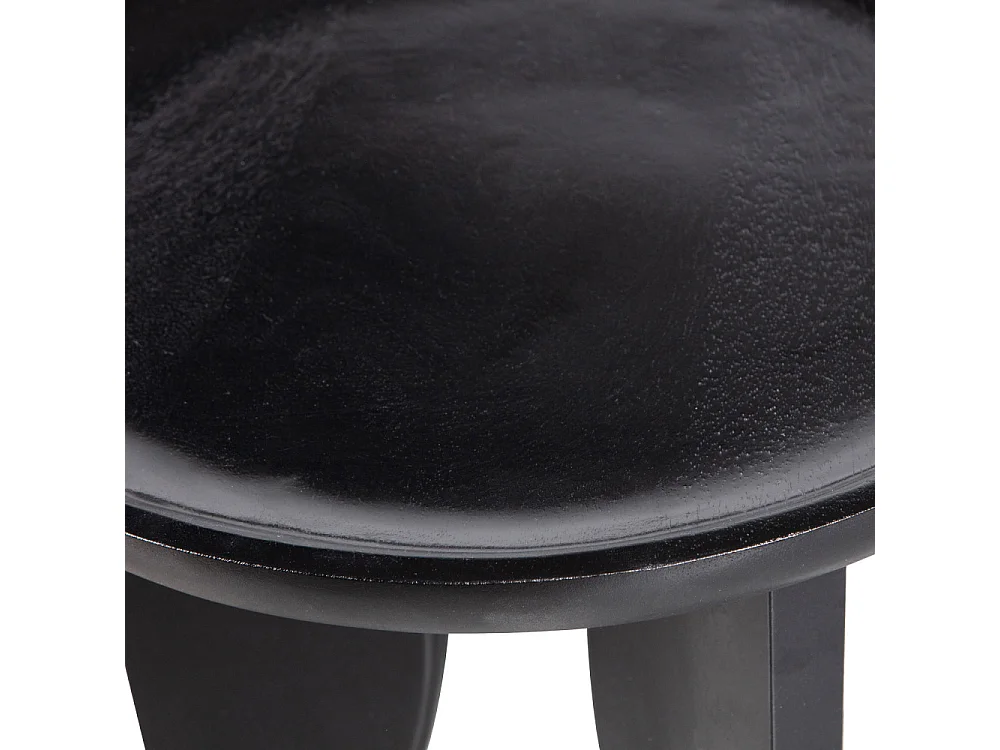 High Heels - 2 tables basses en bois de manguier ø40/ø70cm - Noir