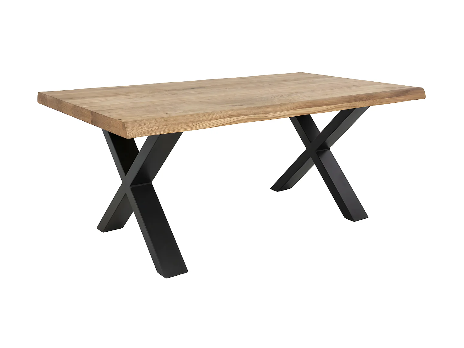 Tony salontafel met golvende rand, eik.