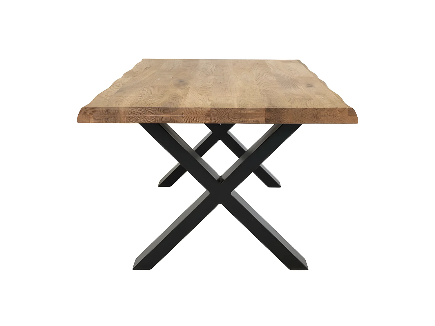 Tony salontafel met golvende rand, eik.