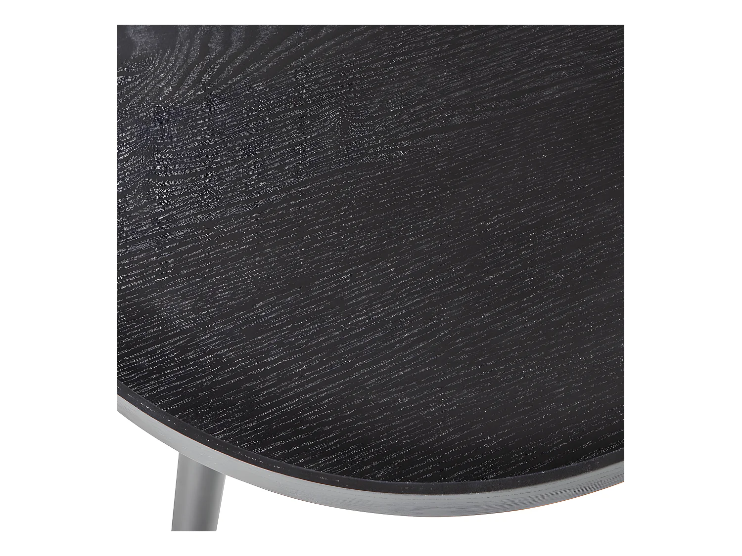Mesa - Table d'appoint ronde bois ø78cm - Noir