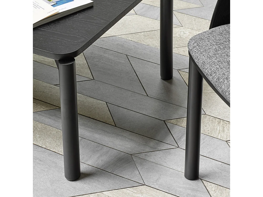 Tavolino basso nero 110x60 h40 cm