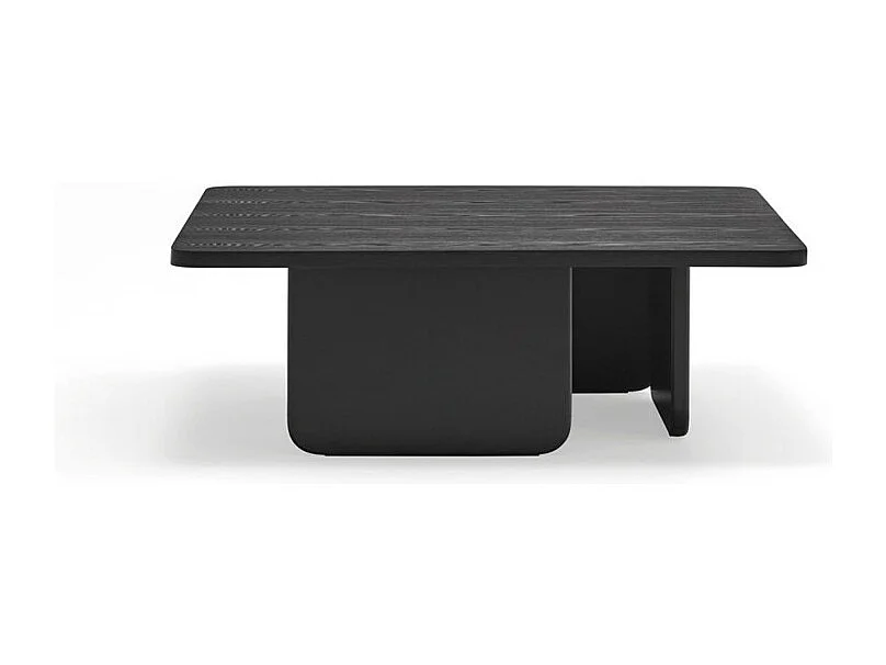 Arq - Table basse carrée en bois - Couleur - Noir