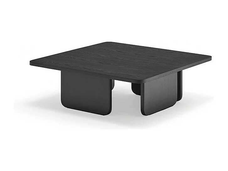 Arq - Table basse carrée en bois - Couleur - Noir