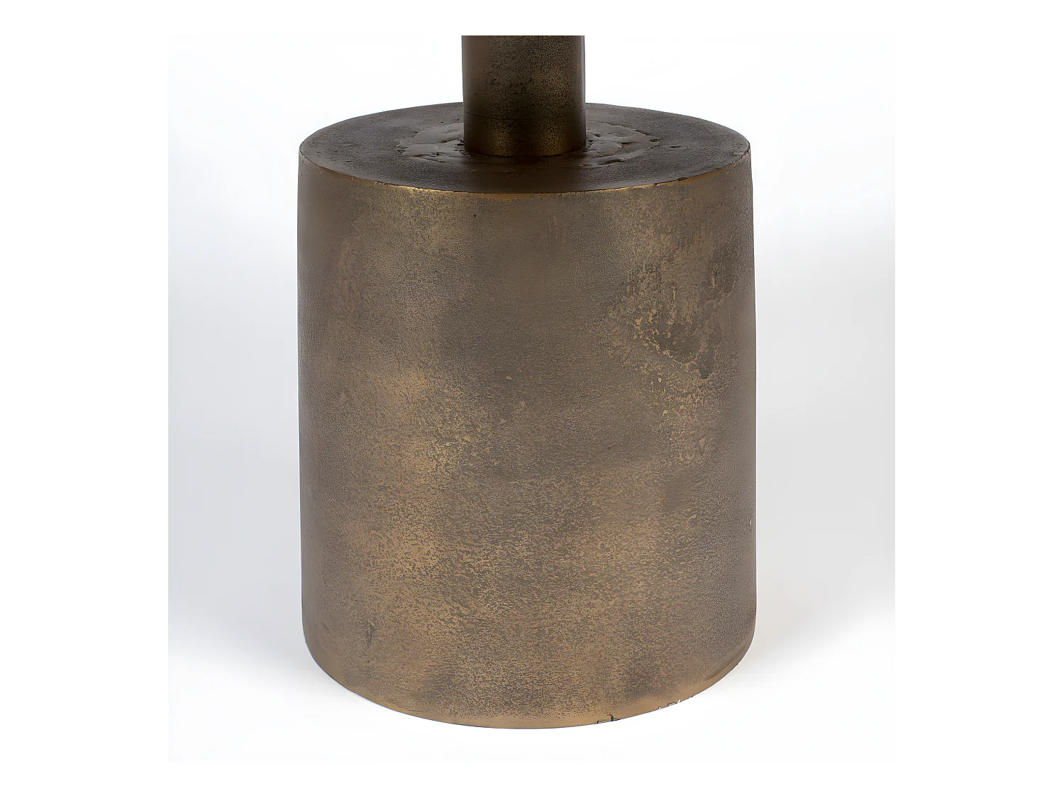 Mason - Table basse ronde en métal ø60cm - Or