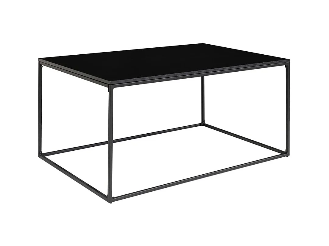 60 x 90 x 45 cm Mesa de café negro