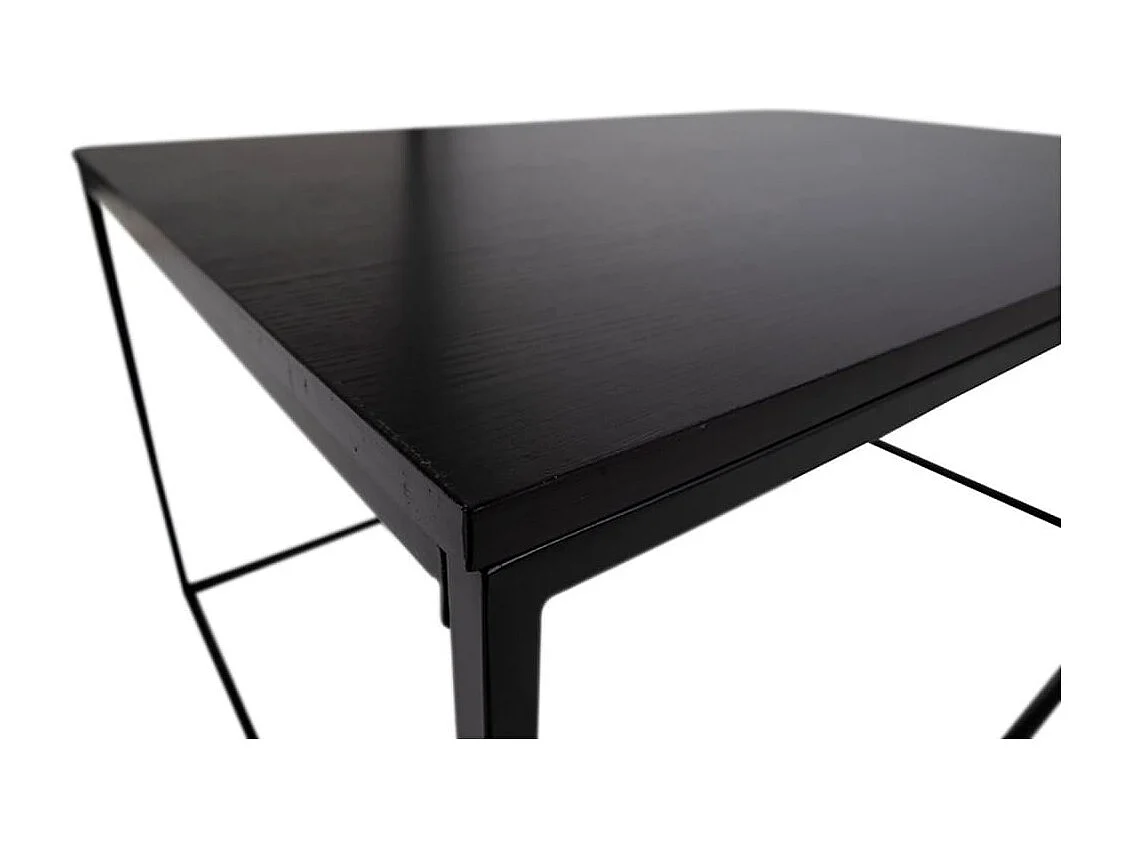 60 x 90 x 45 cm Mesa de café negro