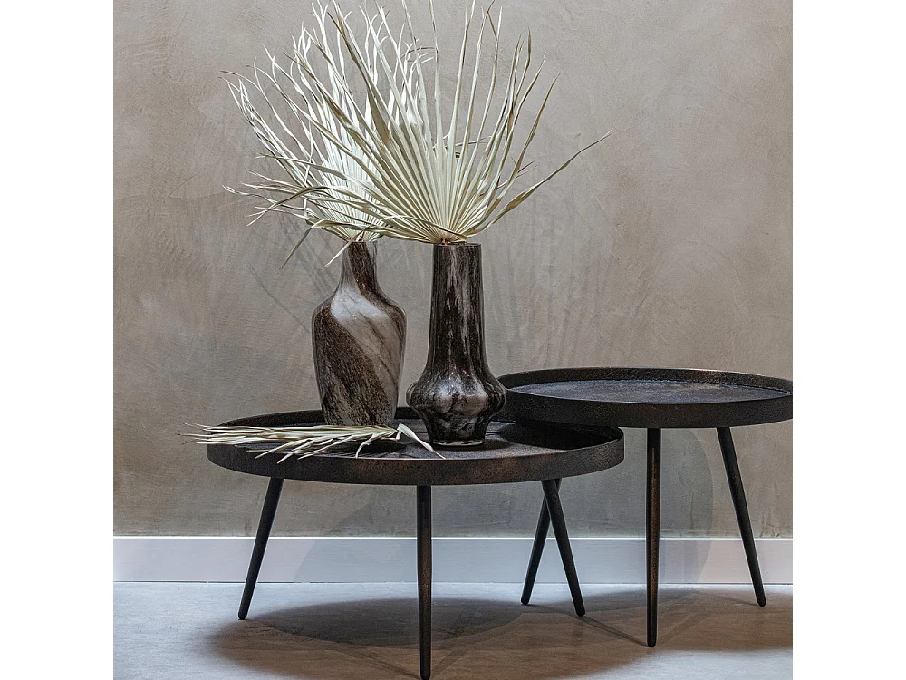 Bounds - Table basse ronde Ø58cm - Laiton