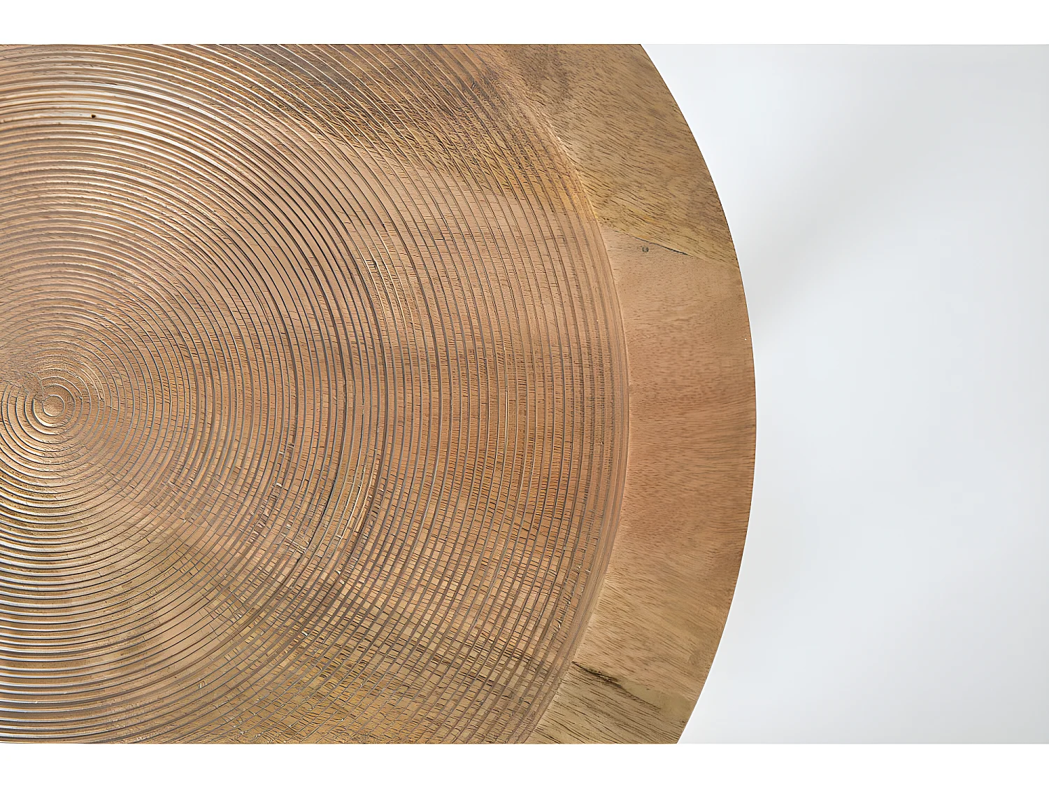 Dendron - Table d'appoint ronde bois ø60cm - Bois clair