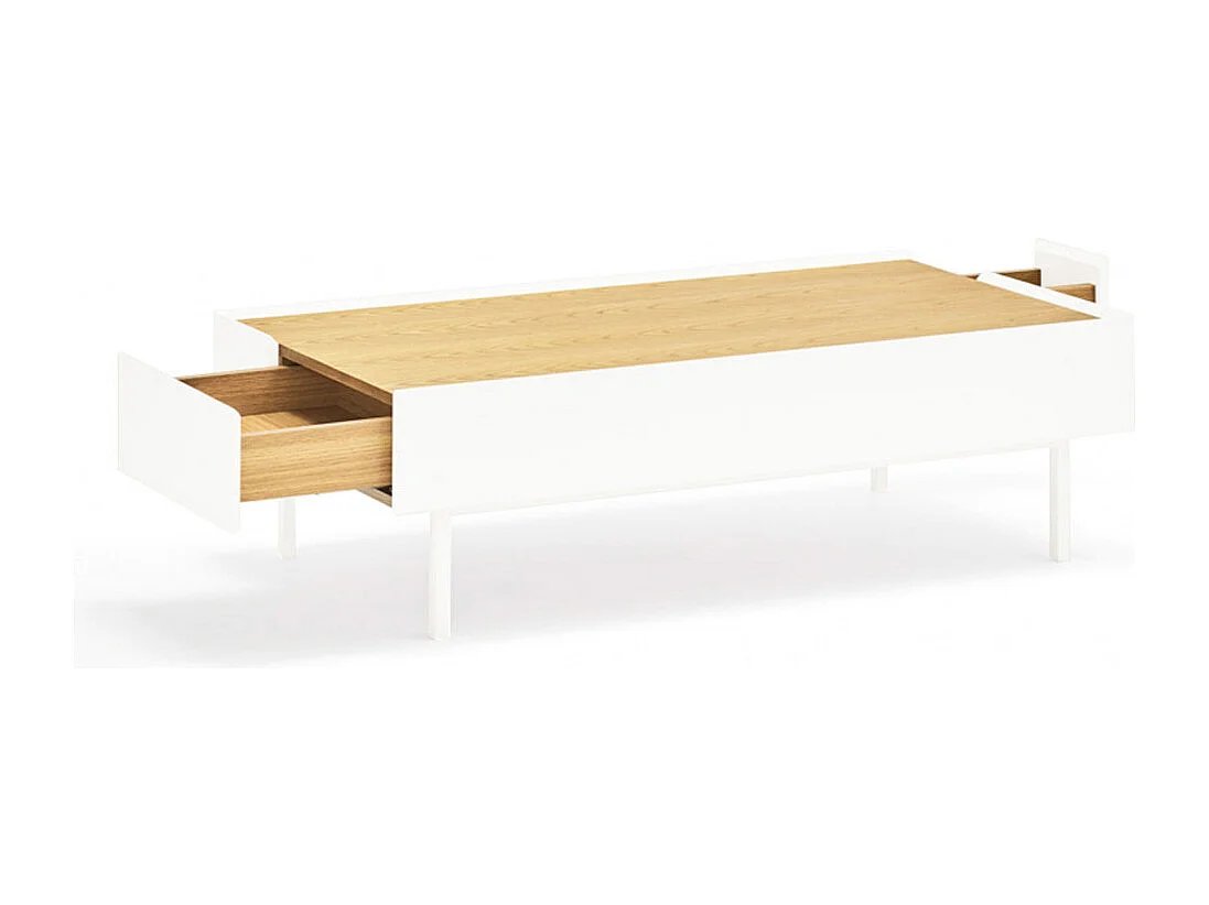 Tavolino basso bianco 110x60 cm