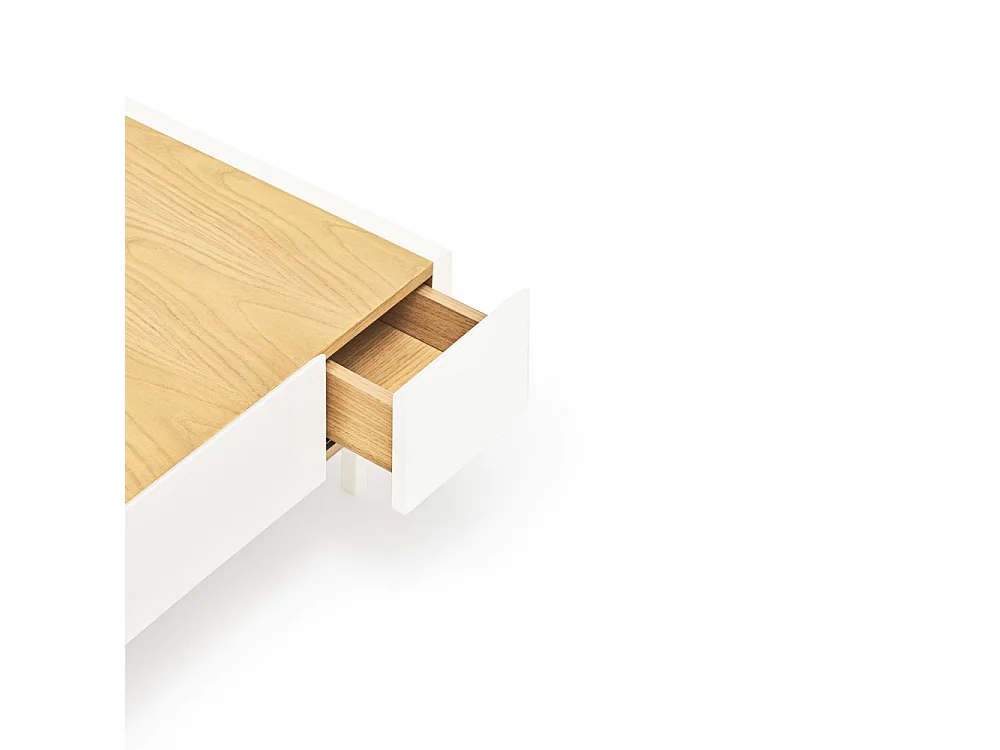 Tavolino basso bianco 110x60 cm