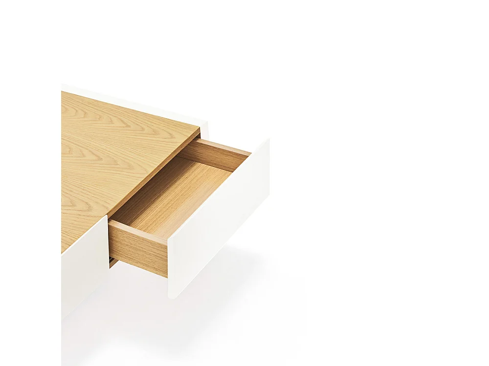 Tavolino basso bianco 110x60 cm