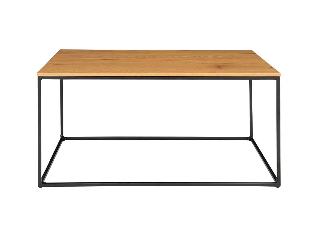 Vita salontafel zwart, eikenhouten decor.