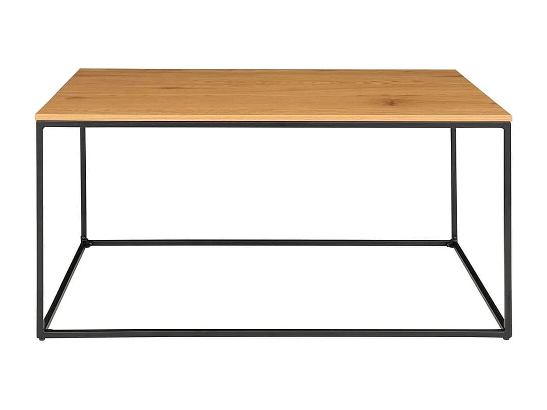 Vita Couchtisch schwarz, Eiche Dekor.