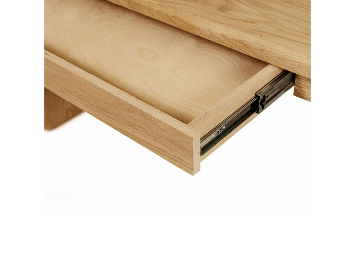Bureau 1 Tiroir Design "Bau" 140cm Chêne