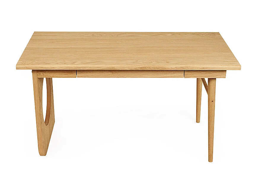 Bureau 1 Tiroir Design "Bau" 140cm Chêne