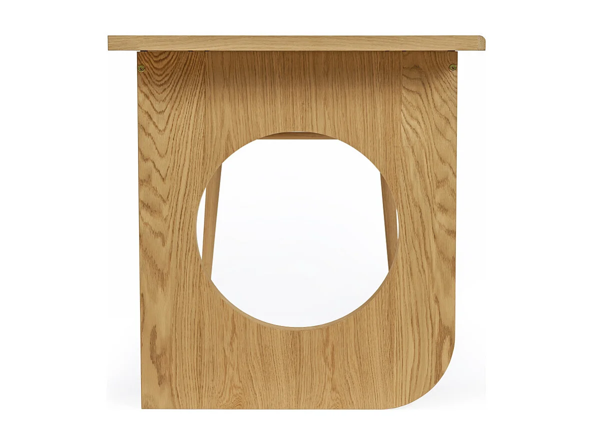 Bureau 1 Tiroir Design "Bau" 140cm Chêne