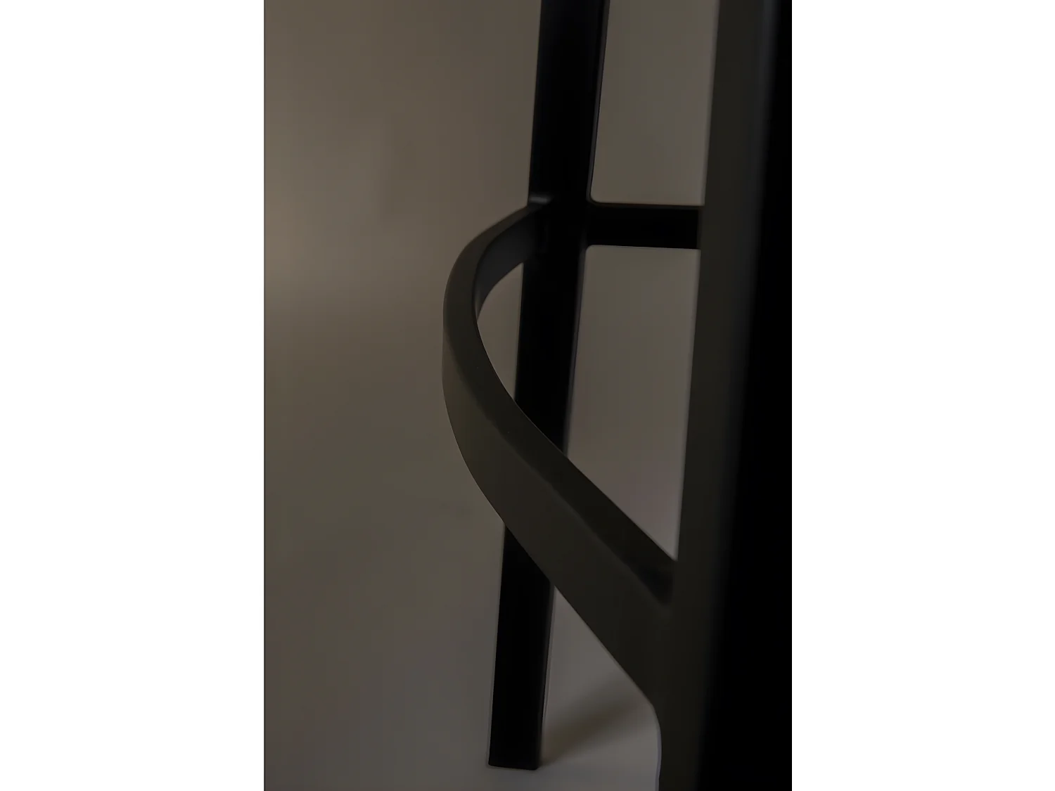 Franky - Lot de 2 tabourets de bar vintage H65cm - Noir