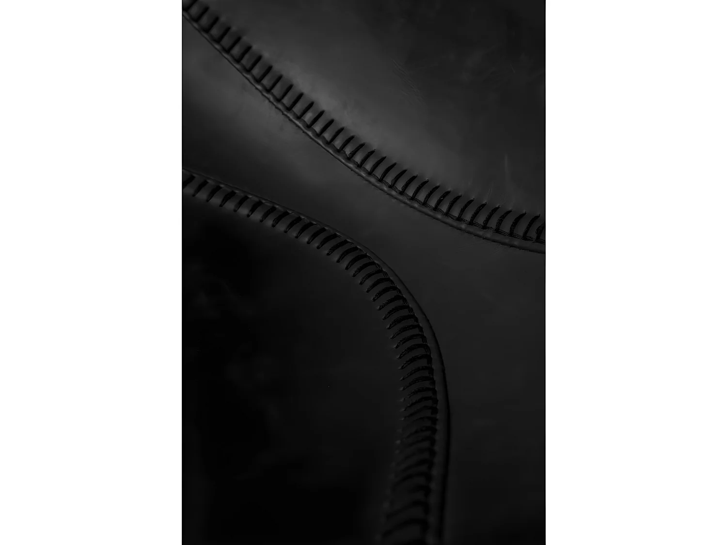 Franky - Lot de 2 tabourets de bar vintage H65cm - Noir