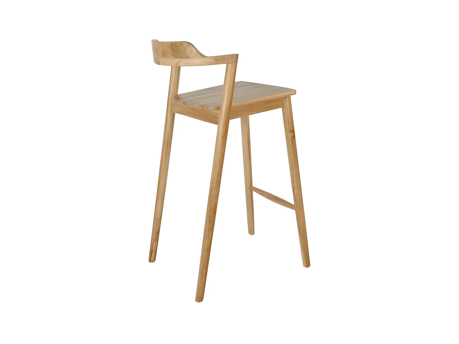 Joko - Lot de 2 chaises de bar en teck H75cm - Bois