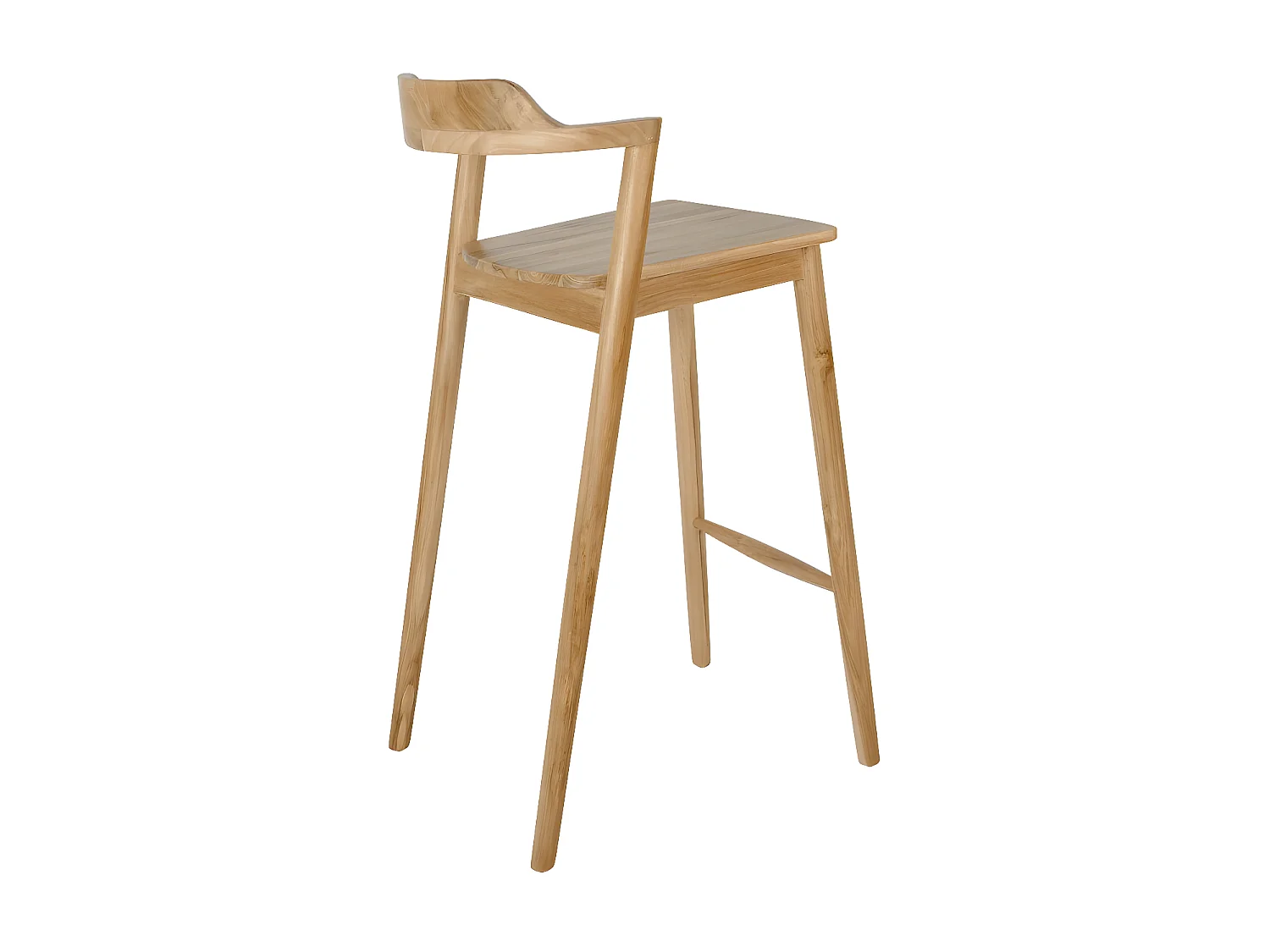 Joko - Lot de 2 chaises de bar en teck H75cm - Bois