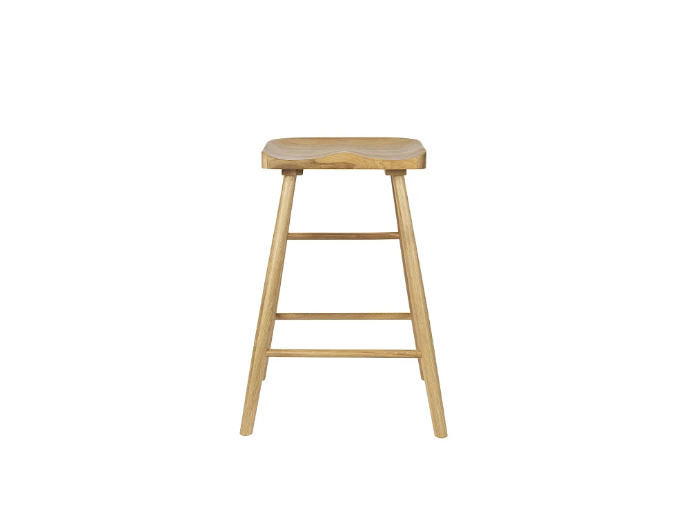 Vander - Tabouret de bar en bois H65,5cm - Bois clair
