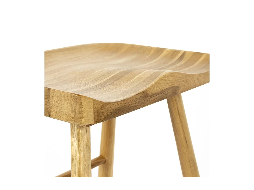 Vander - Tabouret de bar en bois H65,5cm - Bois clair