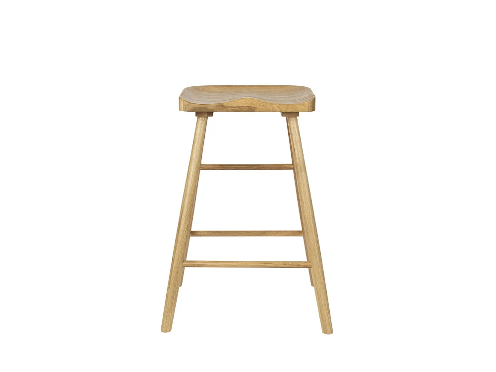 Vander - Tabouret de bar en bois H65,5cm - Bois clair