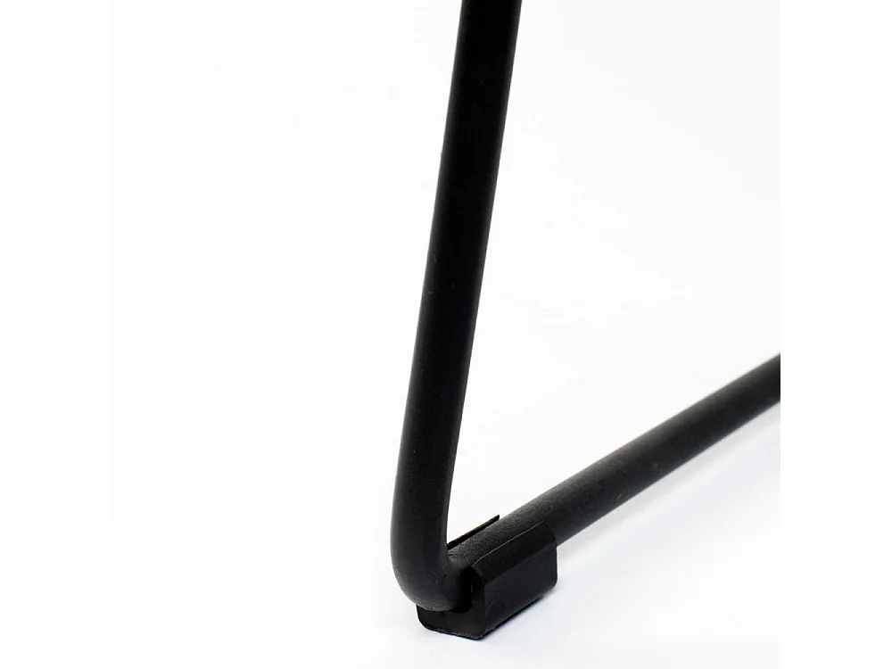 Tangle - Tabouret de bar en teck recyclé et métal H62cm - Naturel