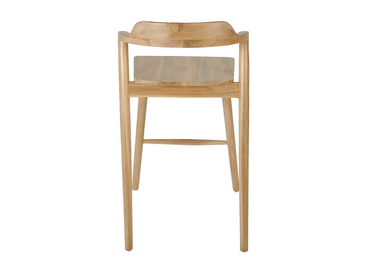 Joko - Lot de 2 chaises de bar en teck H65cm - Bois