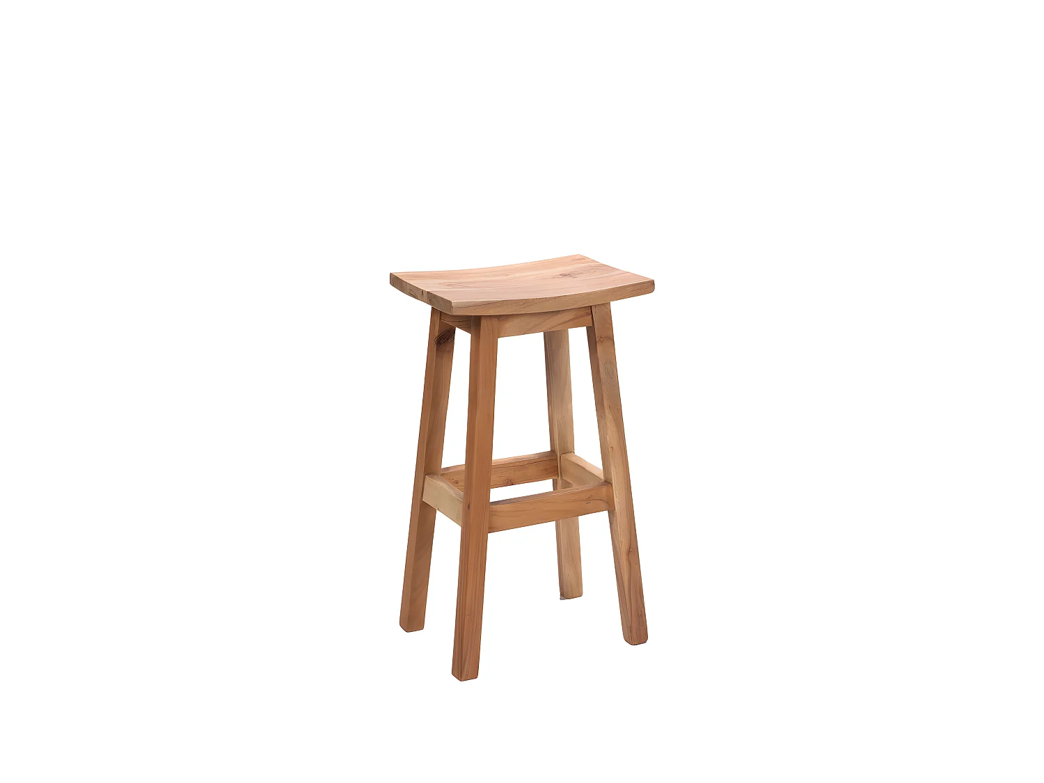 Hanotilo - Tabouret de bar en acacia H66cm - Bois