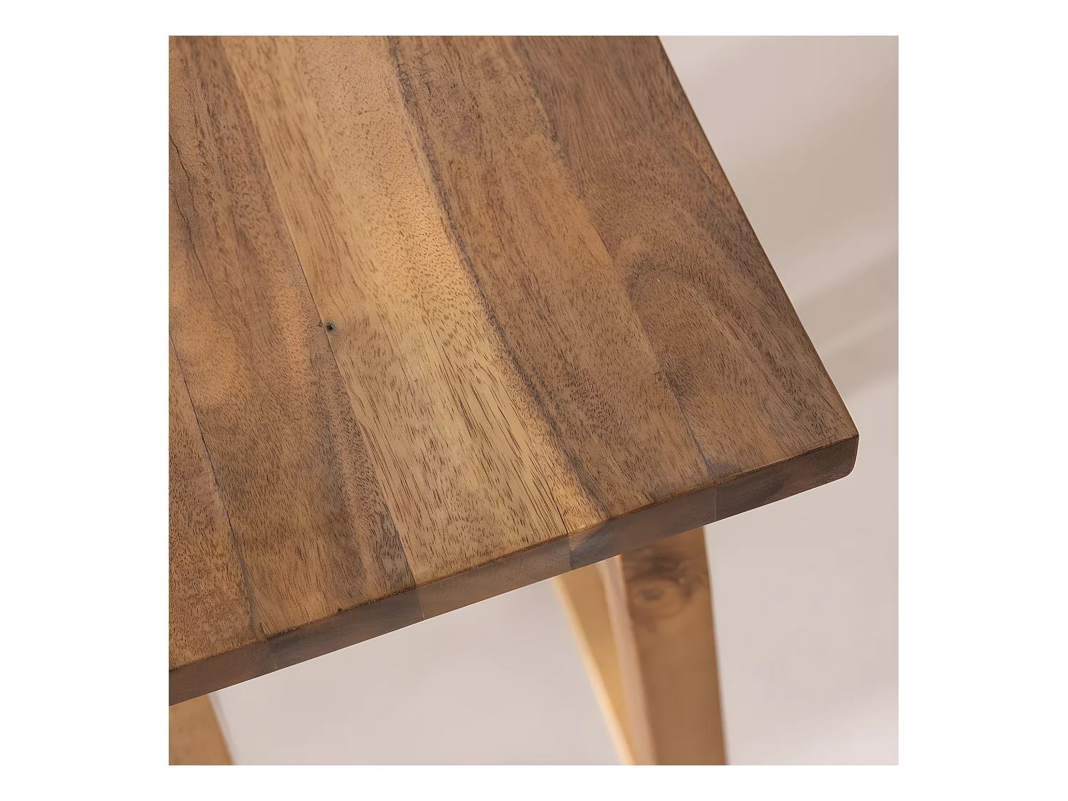 Hanotilo - Tabouret de bar en acacia H66cm - Bois