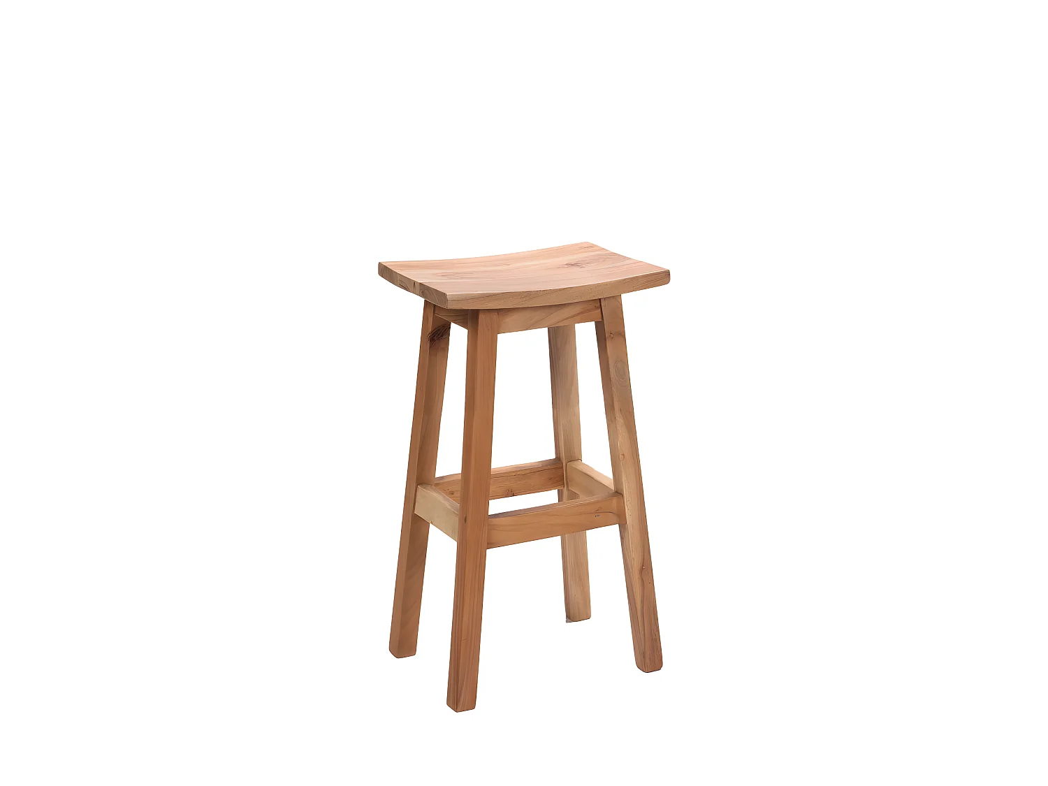 Hanotilo - Tabouret de bar en acacia H66cm - Bois