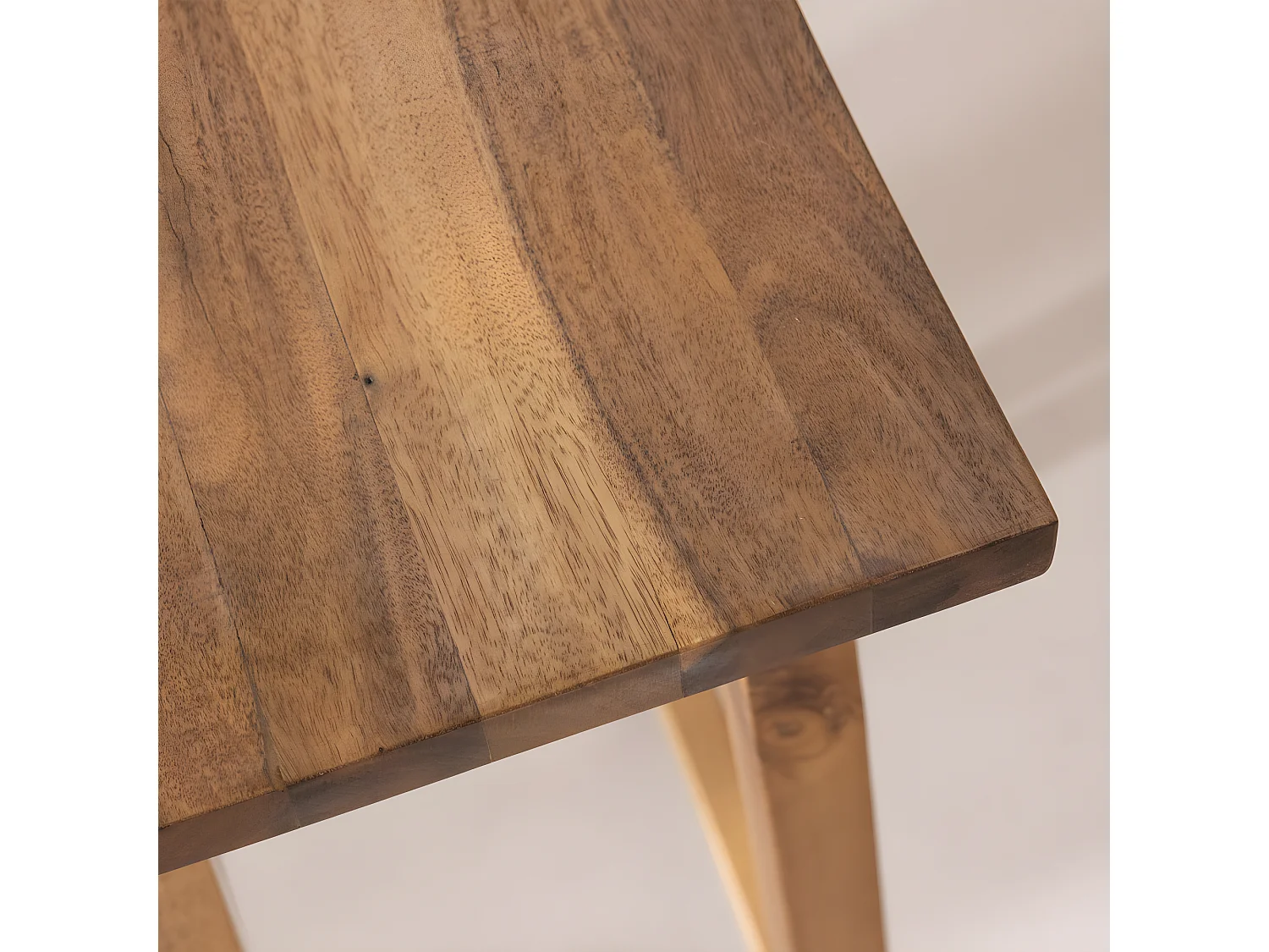 Hanotilo - Tabouret de bar en acacia H66cm - Bois