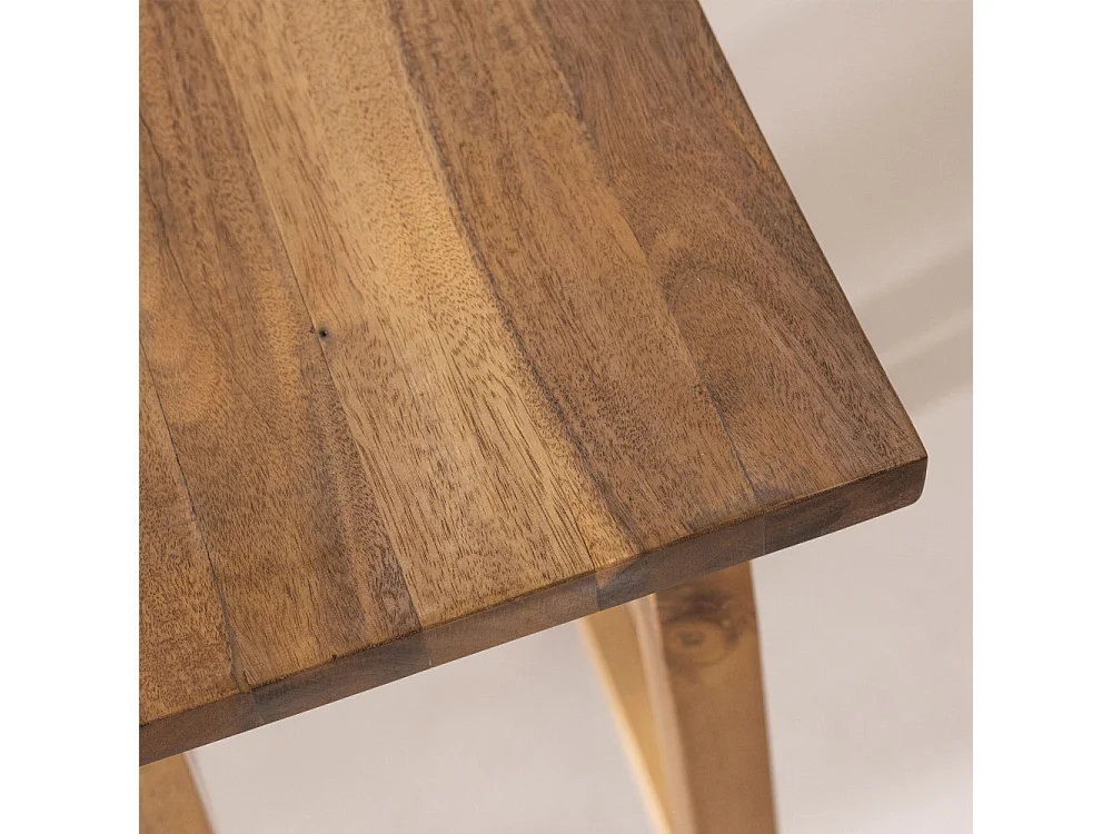 Hanotilo - Tabouret de bar en acacia H66cm - Bois