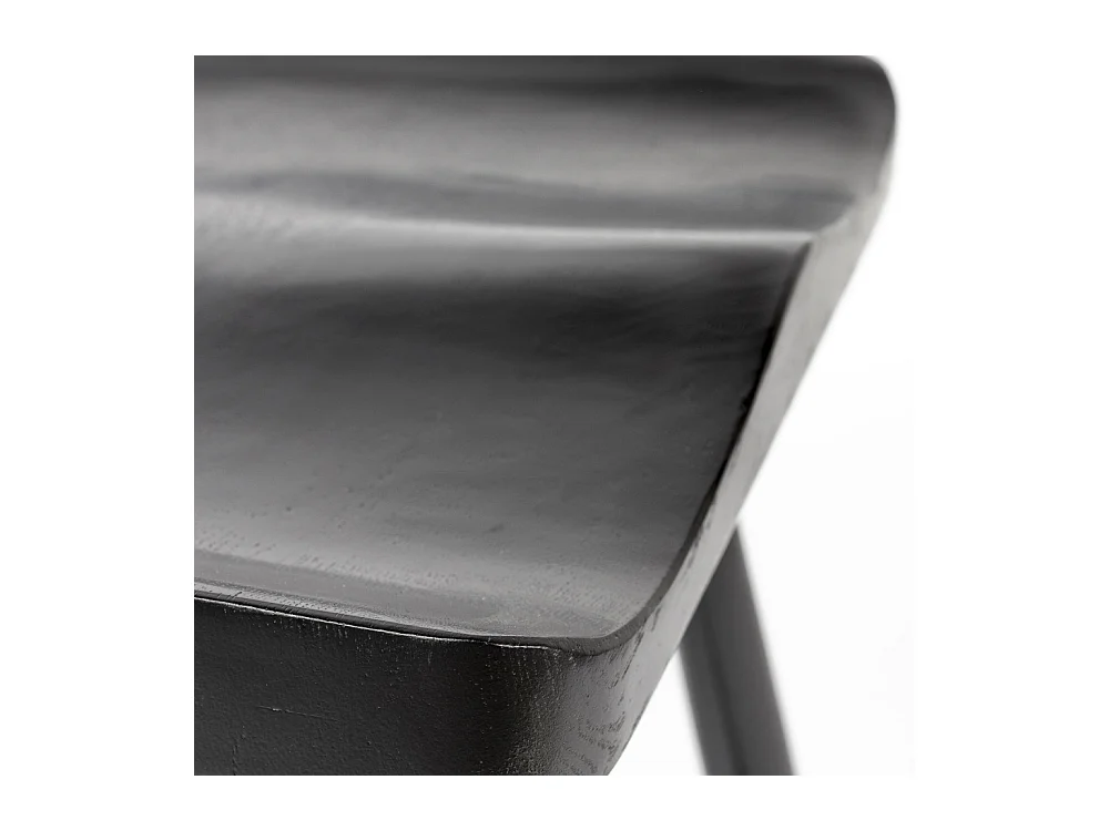 Vander - Tabouret de bar en bois H65,5cm - Noir