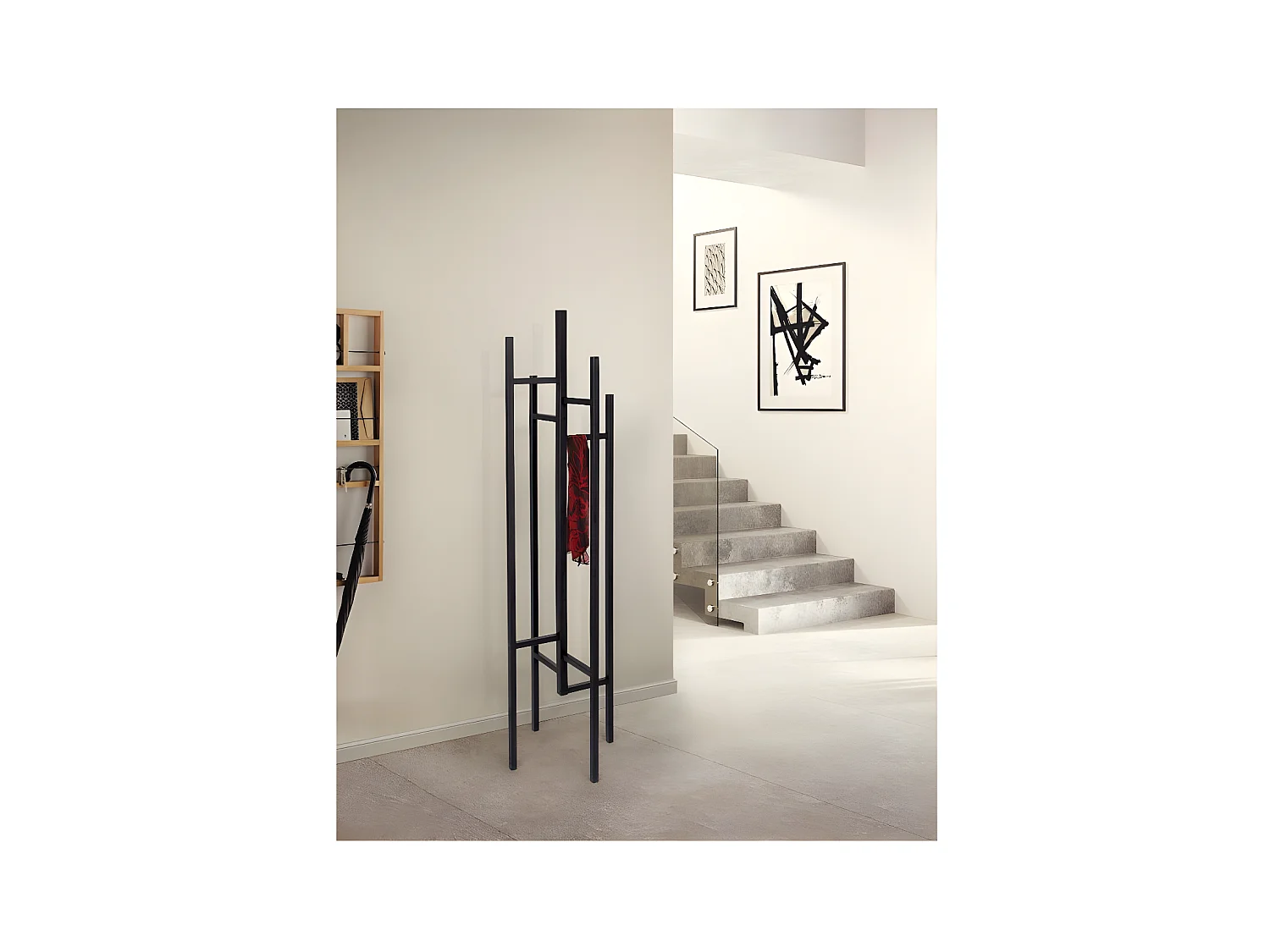 Porte-Manteaux Design "Eigen" 175cm Noir