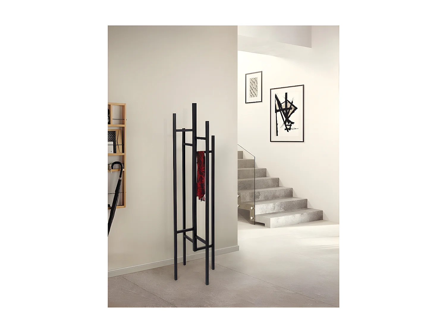 Porte-Manteaux Design "Eigen" 175cm Noir
