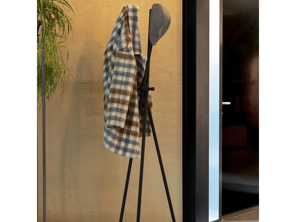 Darwin - Porte-manteaux trépied en métal - Noir