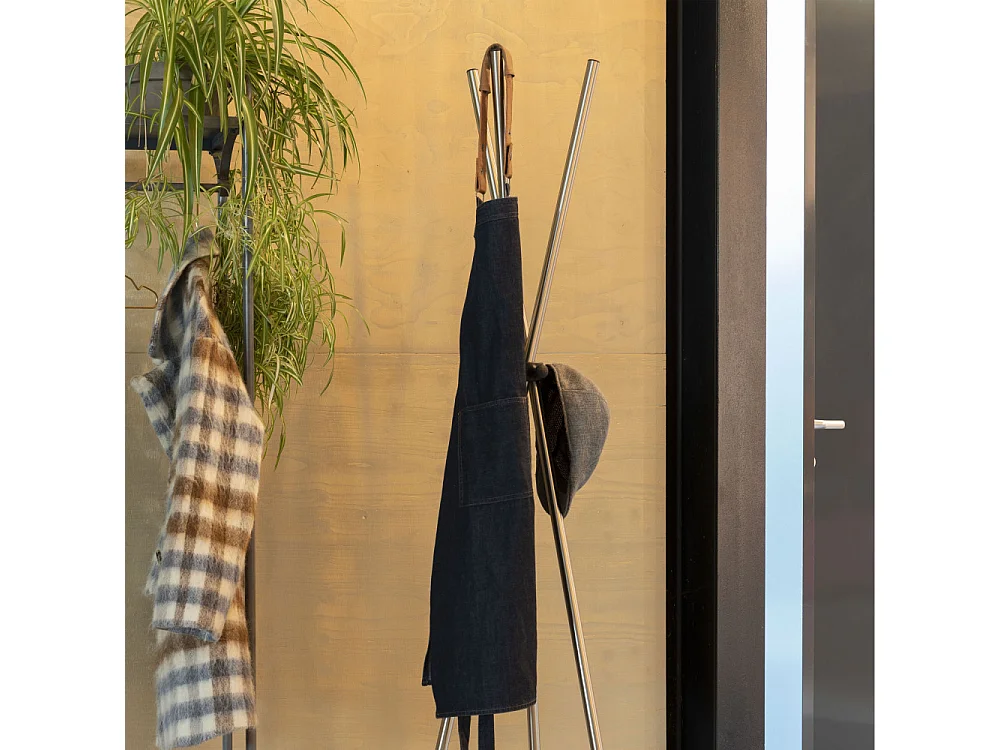 Darwin - Porte-manteaux trépied en métal - Couleur - Argent